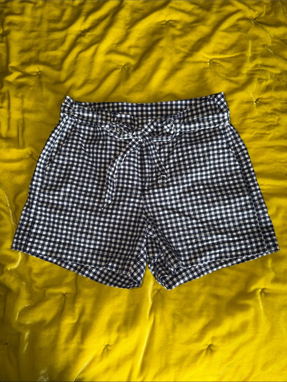Old Navy gingham print shorts